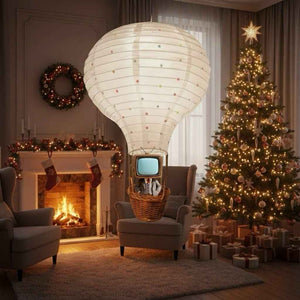 Custom Cute 3D Mini Figure Hot Air Balloon Night Light Room Desk Figurine Based on Your Picture Birthday Gift Christmas Gift