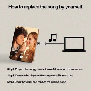 Custom Music Photo Frame That Plays Music Without Cell Phone Wooden Music Record Player Wedding Anniversary Gifts