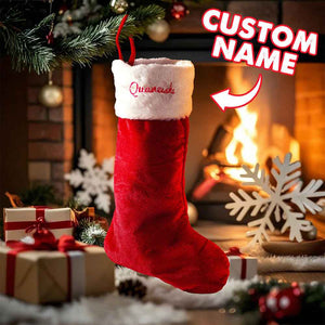 Personalized Christmas Stocking with Name Embroidery Christmas Stockings Decoration