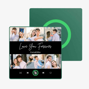 FridgeBeats Framed Custom Photos Text Music Fridge Magnet Special for Valentine's Day New 4.0 Upgrade Colorful Frame Album Sticker