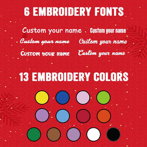 Personalized Christmas Stocking with Name Embroidery Christmas Stockings Decoration