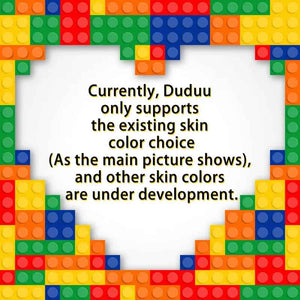 Full Body Customized 1 Person Duddu Brick Figures Valentine's Day Gift Birthday Gift