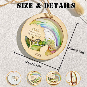 Personalized Rainbow Bridge Pet Ornament Memorial Pet Loss Gift for Pet Lovers