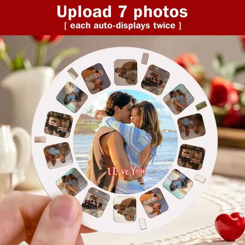 Personalized 3D Viewfinder Photo Reel Upgraded Version – Custom Engraved Insert (Reel Only)