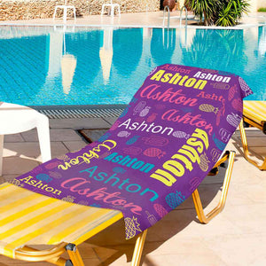Customized Name Beach Towel Personalized Funny Pool Towels