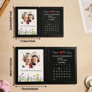 Personalized The Day You Became My Mother Puzzle Photo Frame Mother's Day Gift for Mom