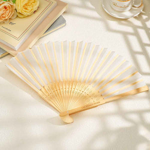Personalized Bamboo Ribs Fan Wedding Favour Handheld Fan