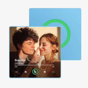 FridgeBeats Framed Custom Music Fridge Magnet New 4.0 Upgrade Wall Photo Sticker That Plays Music Without Cell Phone Multiple Styles Gift