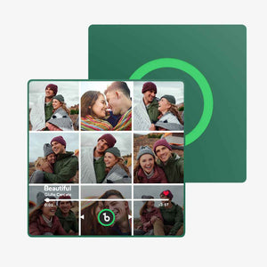 FridgeBeats Framed Custom Music Fridge Magnet New 4.0 Upgrade Wall Photo Sticker That Plays Music Without Cell Phone Multiple Styles Gift