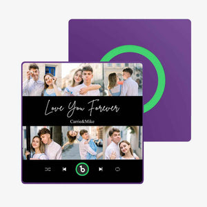 FridgeBeats Framed Custom Photos Text Music Fridge Magnet Special for Valentine's Day New 4.0 Upgrade Colorful Frame Album Sticker