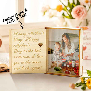 Best Music Gift Box for Girlfriend Custom Photo Music Box with Song or Your Voice Mother‘s Day Gift