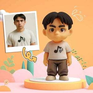 Custom Made 3D Mini Figure Office Desk Figurine Based on Your Picture Cute and Professional Style