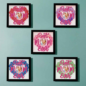 Personalized Photo Flower Shadow Box Frame Mother's Day Gift