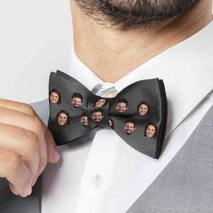 Custom Bow Tie Personalized Photo Bow Tie Custom Couple Face Bow Tie Personalized Funny Accesories Gift for Men