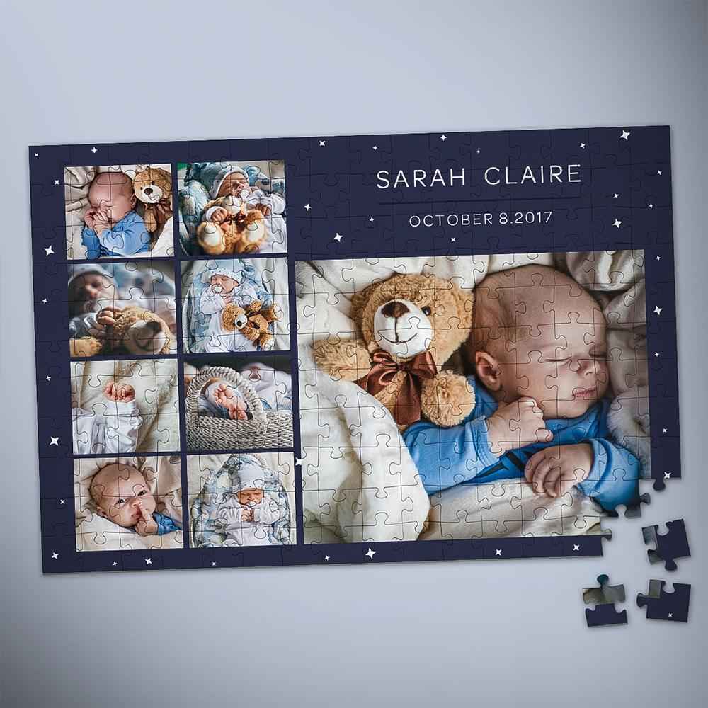 Custom Photo Jigsaw Puzzle Gift For Newborn 35 1000 Pieces - 9 Pictures