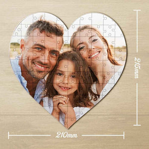 Custom Heart-shaped Puzzle with Your Design