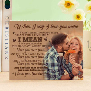 Custom Building Block Puzzle Personalized Photo Brick Frame I Love You