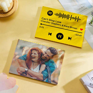 Custom Yellow Building Block Puzzle Horizontal Photo Bricks Gifts for Lover