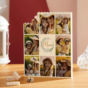 Custom Building Block Puzzle Vertical Building Photo Brick Best Mom Ever