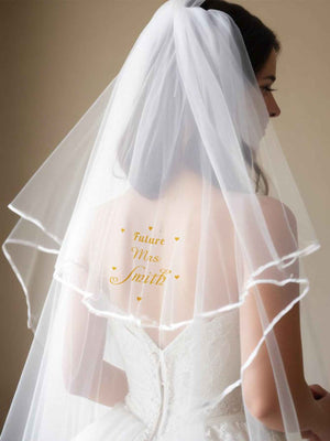 Personalized Bride Veil Sash Set Bride to be Veil Hen Party Accessories