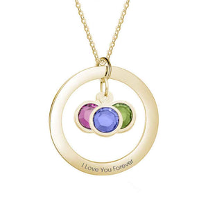 Personalized Birthstone Necklace Custom Necklace Gift for Her