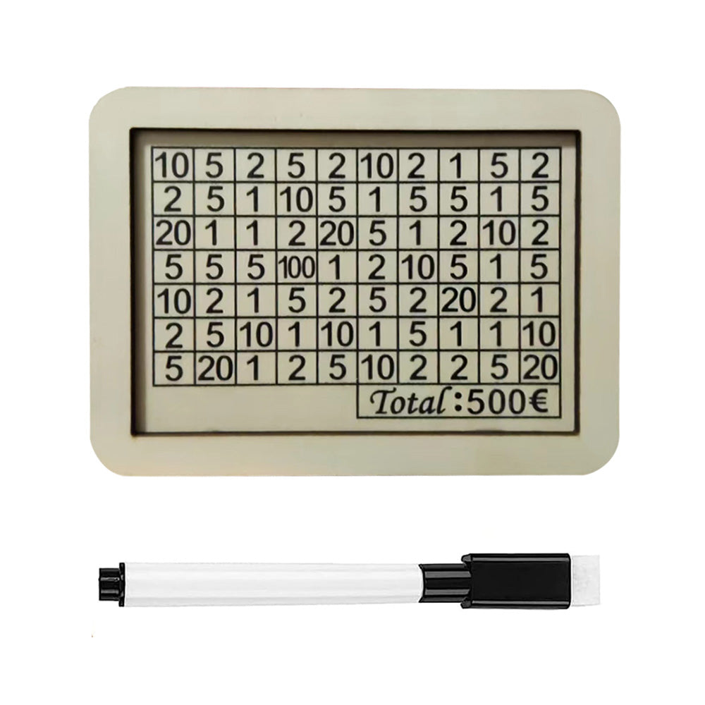 Personalised Wooden Money Box with Counter | Reusable Piggy Bank for Adults & Kids