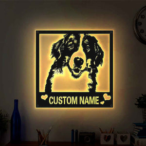 Custom Metal Sign LED Light Personalized Photo Sign Wall Art Home Decor Gift