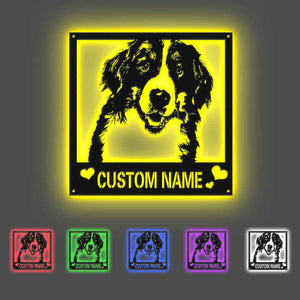 Custom Metal Sign LED Light Personalized Photo Sign Wall Art Home Decor Gift