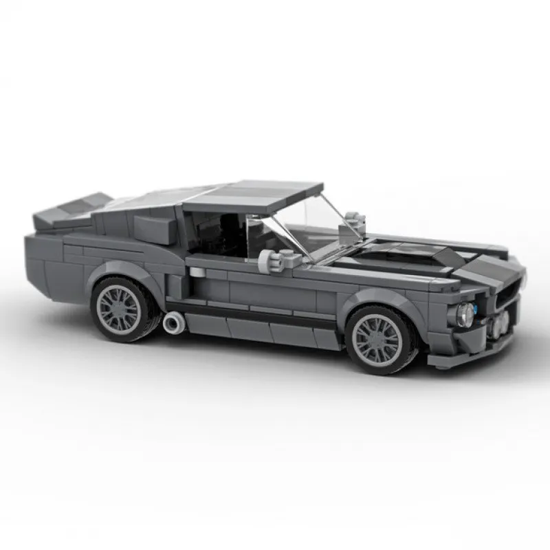 Ford Mustang Shelby GT500 Creative Vehicle Racing Car Building Blocks Construction Set with Mini Figures