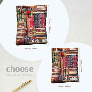 Personalized Book Cover with Pocket Book Cover Protector Gift for Book Lover