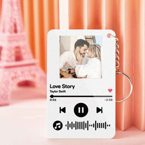 Custom Photo Scannable Music Code Music Plaque Gifts For Her/Him