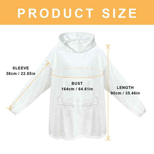 Custom Hoodie Blanket with Pocket Personalized Oversized Hoodie Sweatshirt