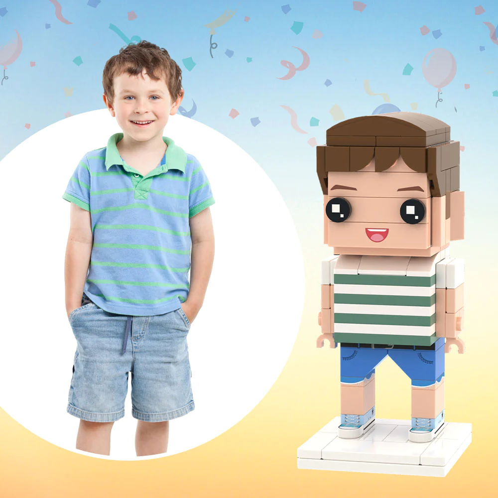 Personalised Brick Figures with 3D Preview | DIY Custom Block Toy Gift