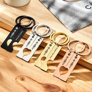 Custom Music Code Keyring With Text Gifts 4 Color