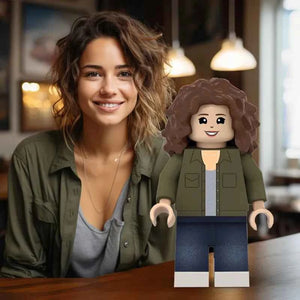3D Print Christmas Gifts for Her Custom Giant Minifigs Personalized Photo Giant Minifigs Turn Your Photo into Minifigs