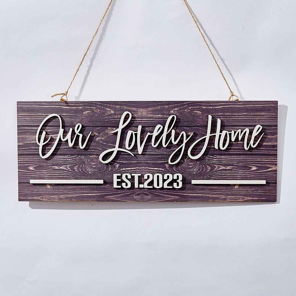 Personalized Name Custom Wood Sign Plaque - Unique Gift for Home Decoration