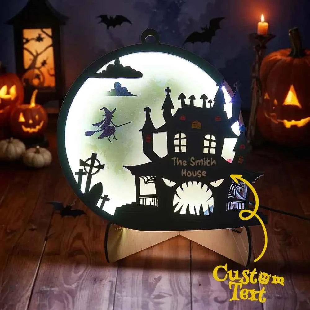 Custom Halloween Light with Name Halloween Home Decor Night Lamp for Halloween Gift
