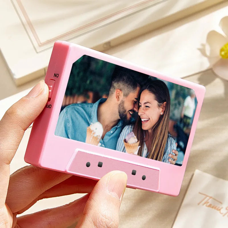 Personalised Vintage Recordable Cassette Music Box - Custom Photo & Text Gift