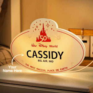 Custom Disney decorative lights Personalized Engraved Names Any Location Christmas Gift Home Decor