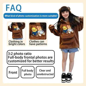 Full Body Customizable Pregnancy Gift 2 People Duddu Brick Figures with Photo Anniversary Gift New Mom Gift