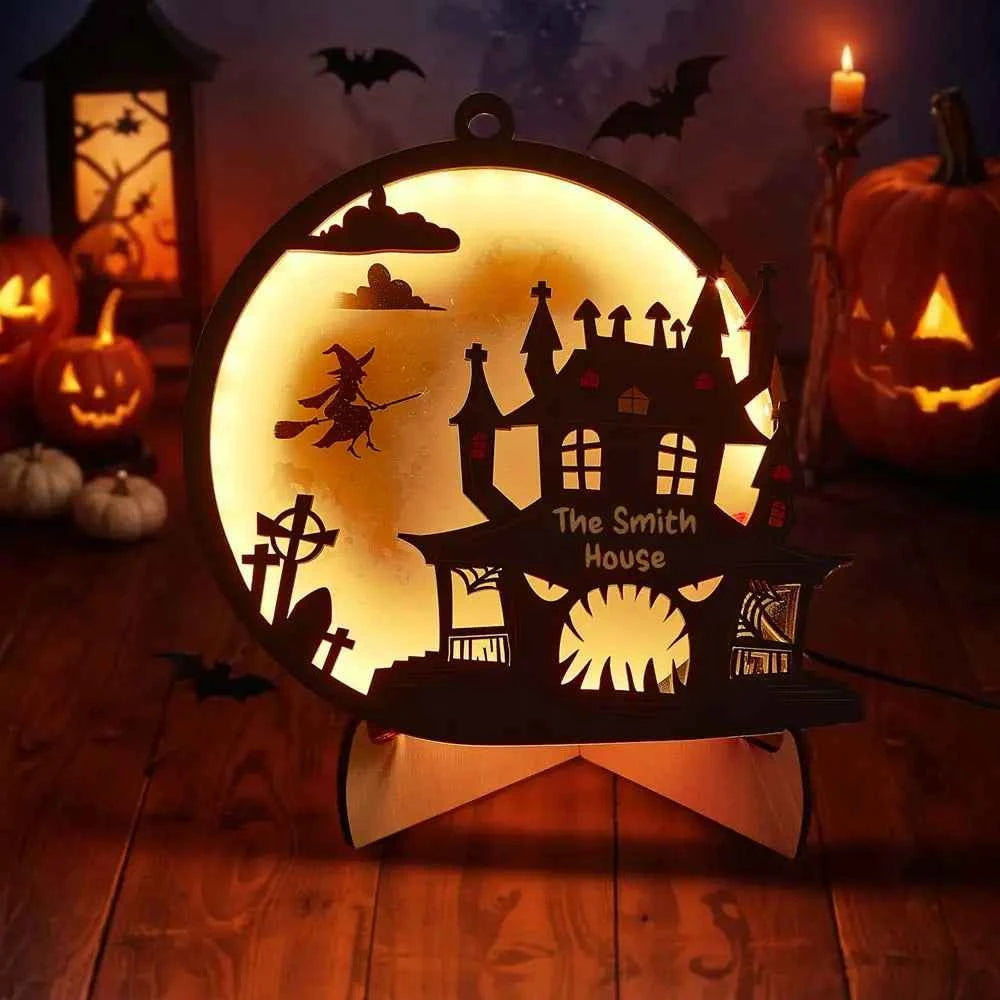 Custom Halloween Light with Name Halloween Home Decor Night Lamp for Halloween Gift