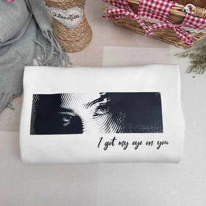 Unique Custom Eyes Tee Loved One's Eyes Shirt Personalized Eyes Artwork Tee Unique Eyes Sketch Art from Photo Gift for Your Love