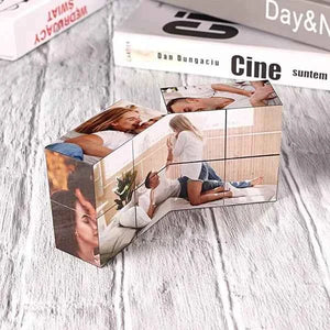 Custom Photo Cube Infinity Folding Multiphoto Cube Father's Day Gifts