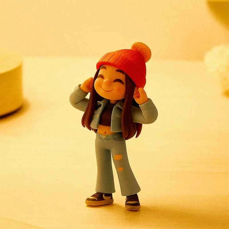 Custom Cute 3D Mini Figure Office Desk Figurine Based on Your Picture Birthday Gift Valentines Gift Christmas Gift