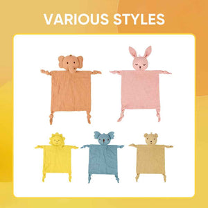 Personalized Baby Soothing Towel Soft Sleeping Animal Towel with Embroidered Name Gift for Baby