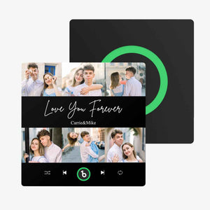 FridgeBeats Frameless Custom Photos Text Music Fridge Magnet Special for Valentine's Day New 4.0 Upgrade Colorful Album Sticker