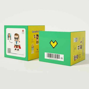 Custom Full-Body Cute Brick Figures of 1 Person and 2 Cats with Frame Personalized Anniversary Gift Birthday Gift