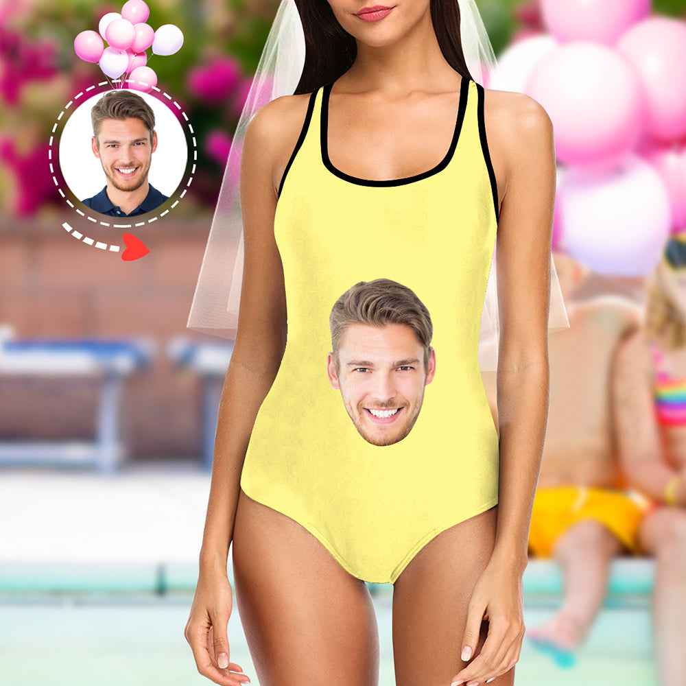 Custom Face Swimsuit Ladies One Piece Swimwear