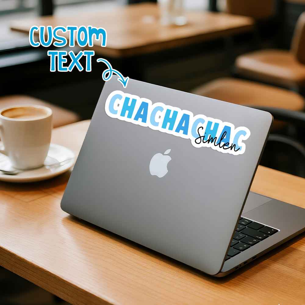 Custom Name Colorful Stickers Personalized Text Stickers for Stationery Office Supplies & Back to School Gifts