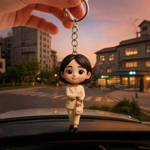 Custom 3D Mini Figure Keychain Figure from Your Photo Personalized Mini Doll Christmas Gift Idea